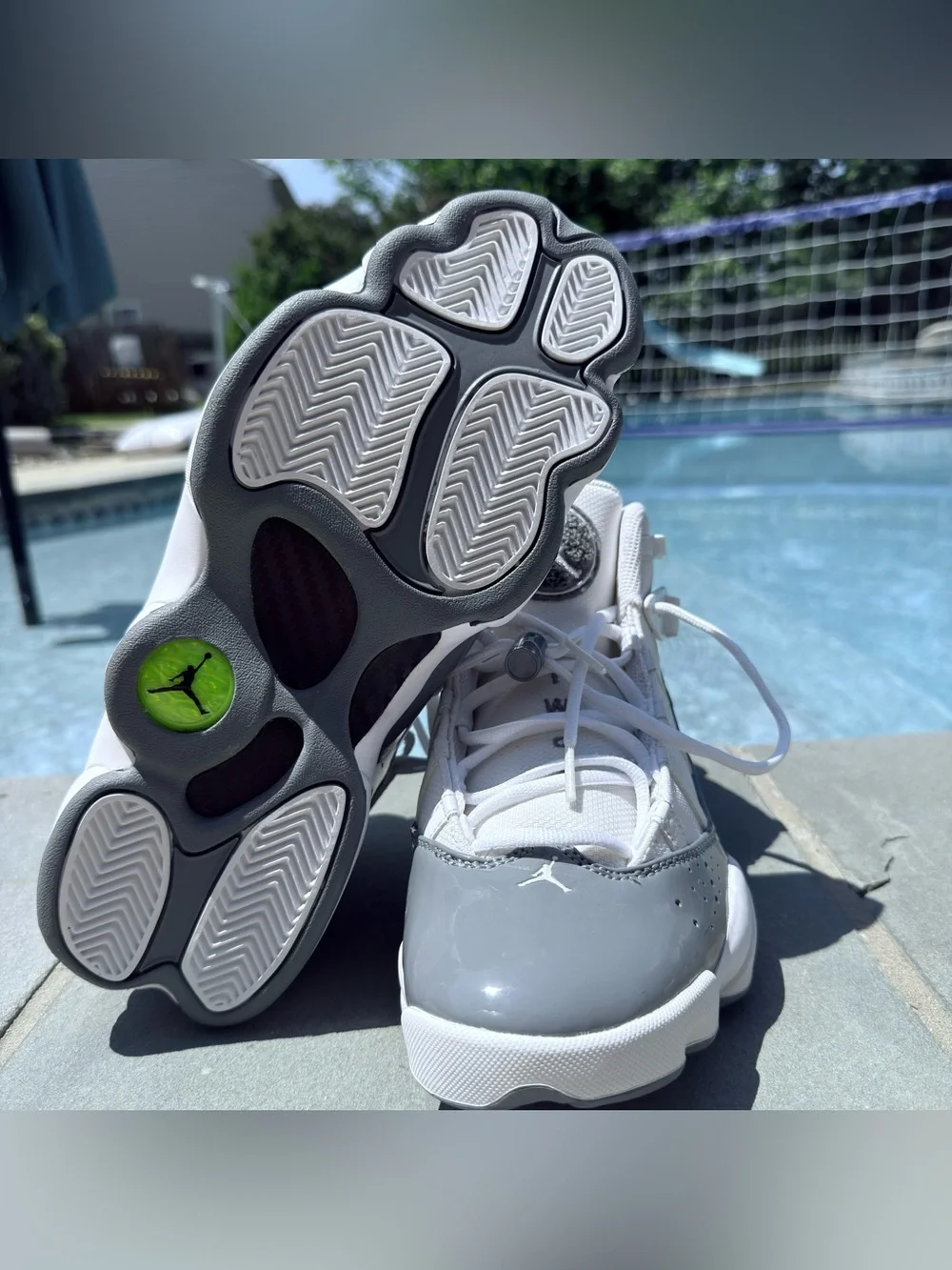 Brand New! Nike Air Jordan 6 rings White and Grey men’s sneakers
